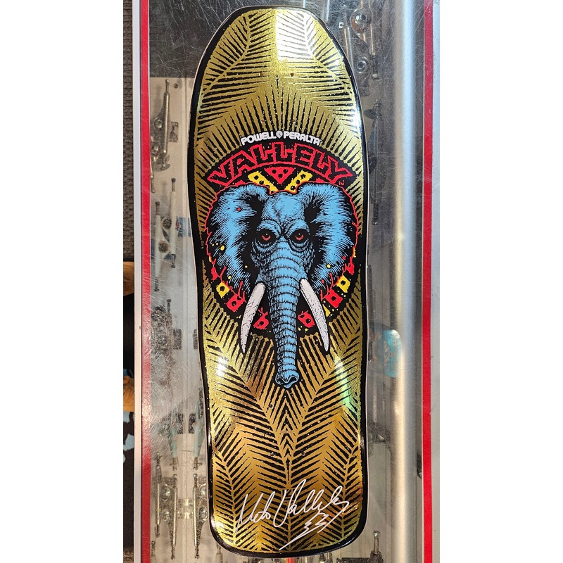 Powell Peralta Mike Vallely Elephant Gold Foil [Autographed] Skateboard Deck