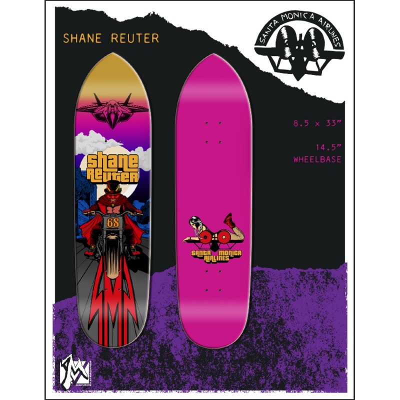 **Pre-Order** SMA Reuter Pink 8.5" Skateboard Deck