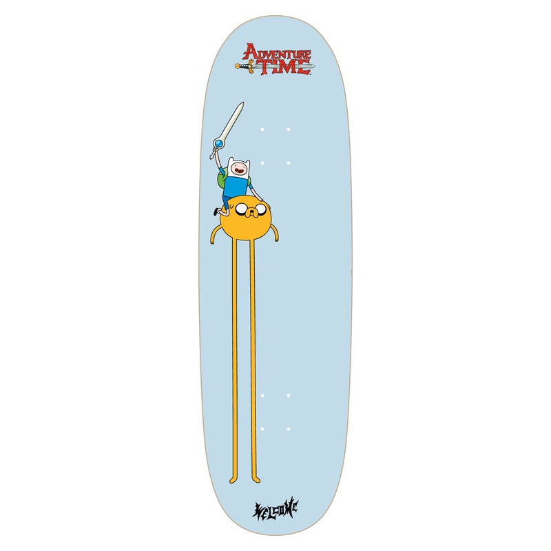 Welcome x Adventure Time Heros On Boline 9.5" Skateboard Deck
