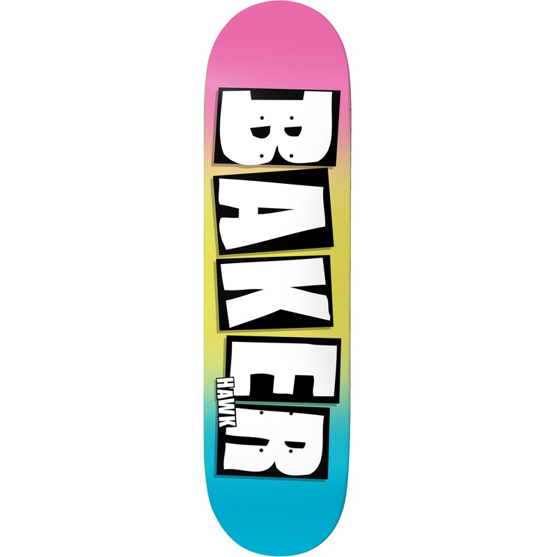 BAKER RILEY HAWK BRAND NAME SHERBERT 8" SKATEBOARD DECK