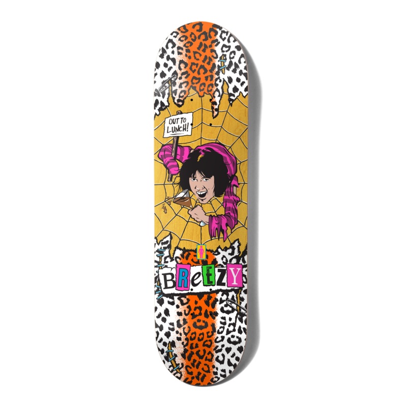GIRL GEERING "OUT TO LUNCH" 8.5" SKATEBOARD DECK