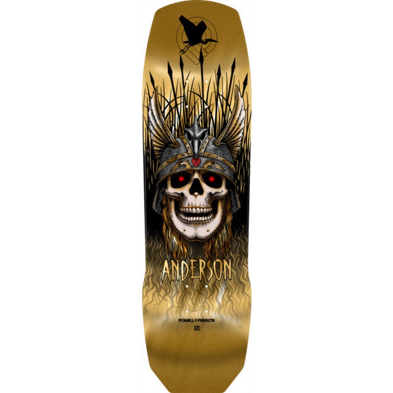 POWELL PERALTA ANDY ANDERSON GOLD FOIL 9.13" SKATEBOARD DECK
