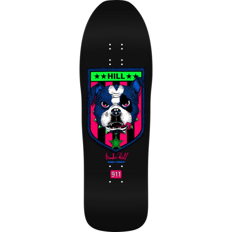 POWELL PERALTA FRANKIE HILL "BULLDOG" BLACKLIGHT 10" SKATEBOARD DECK