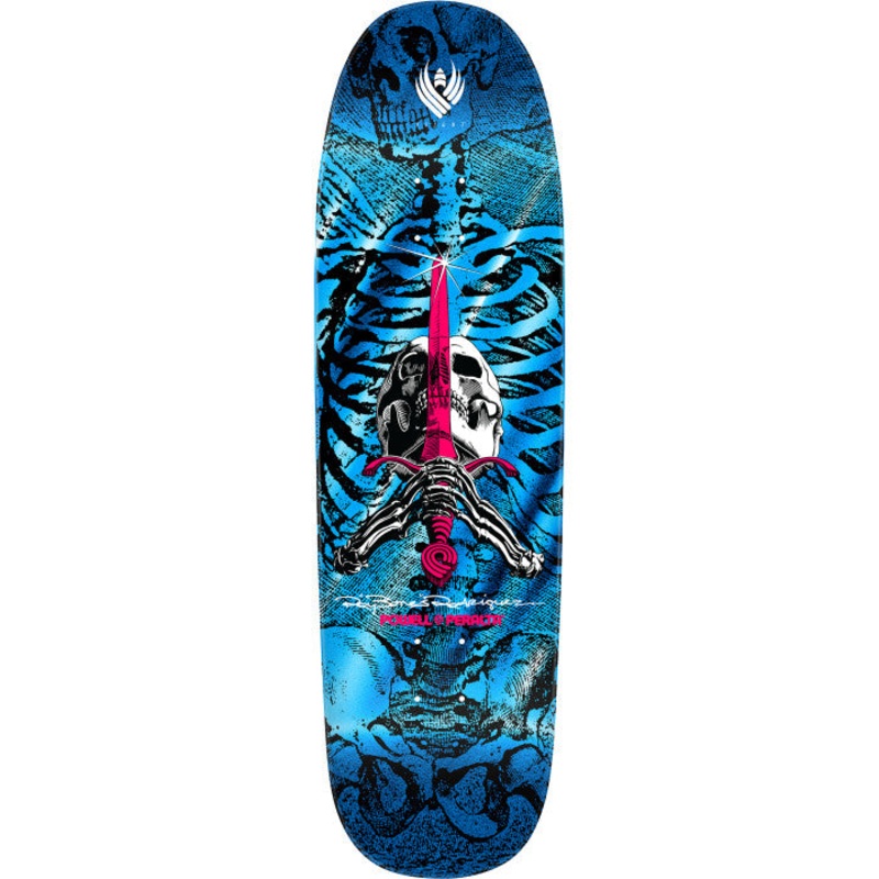 POWELL PERALTA "SKULL & SWORD" BLUE FOIL FLIGHT 9.265" SKATEBOARD DECK
