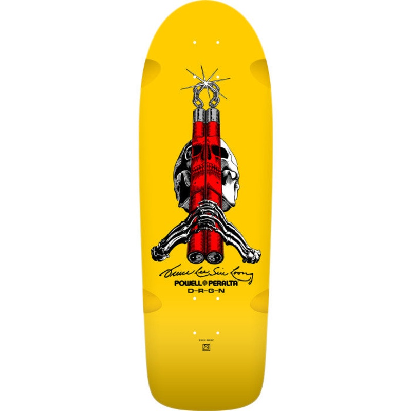 POWELL PERALTA x BRUCE LEE "SKULL & NUNCHUCKS" 10" SKATEBOARD DECK