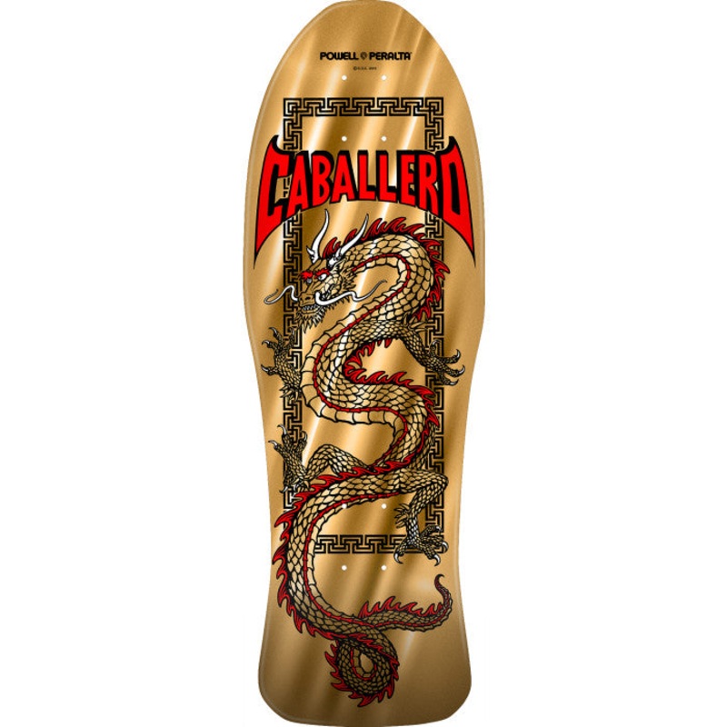 *Pre-Order* Powell Peralta Caballero Chinese Dragon Gold Foil 10" Skateboard Deck