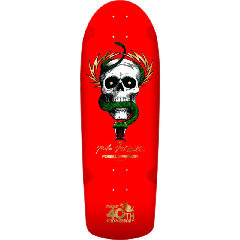 *PRE-ORDER* POWELL PERALTA McGILL SKULL & SNAKE McTWIST 40TH ANN. RED SKATEBOARD DECK