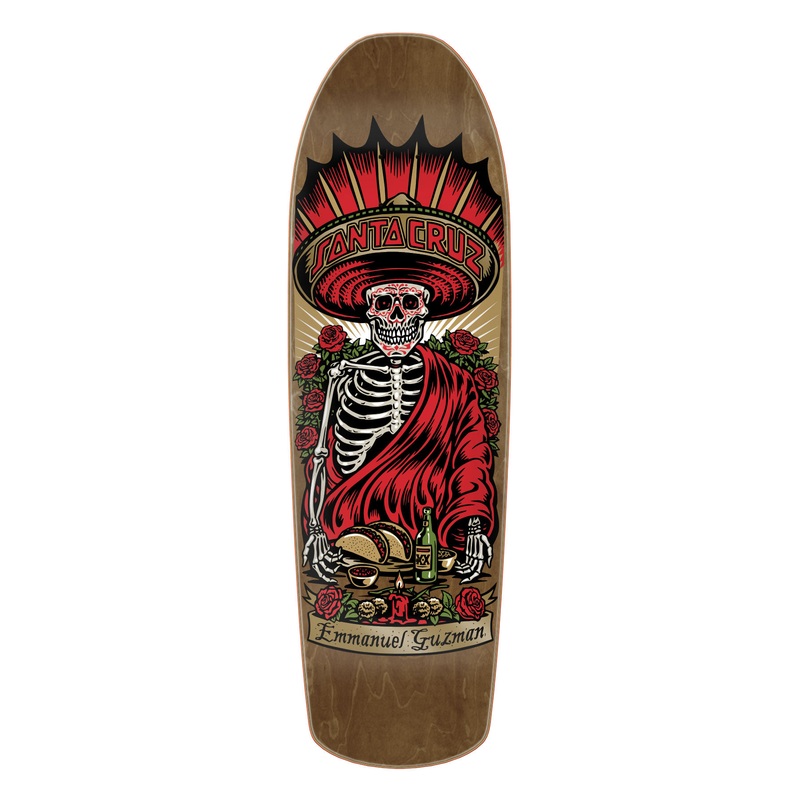 Santa Cruz Guzman Divine Diner 9.16" Shaped Skateboard Deck