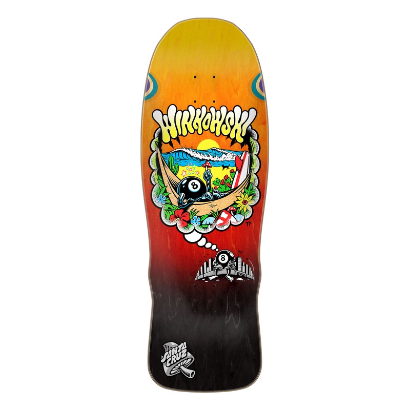 Santa Cruz Winkowski 8Ballr Day Dream 10.35" Shaped Skateboard Deck