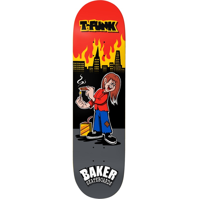BAKER T-FUNK "LAMPWICK" 8.25" SKATEBOARD DECK