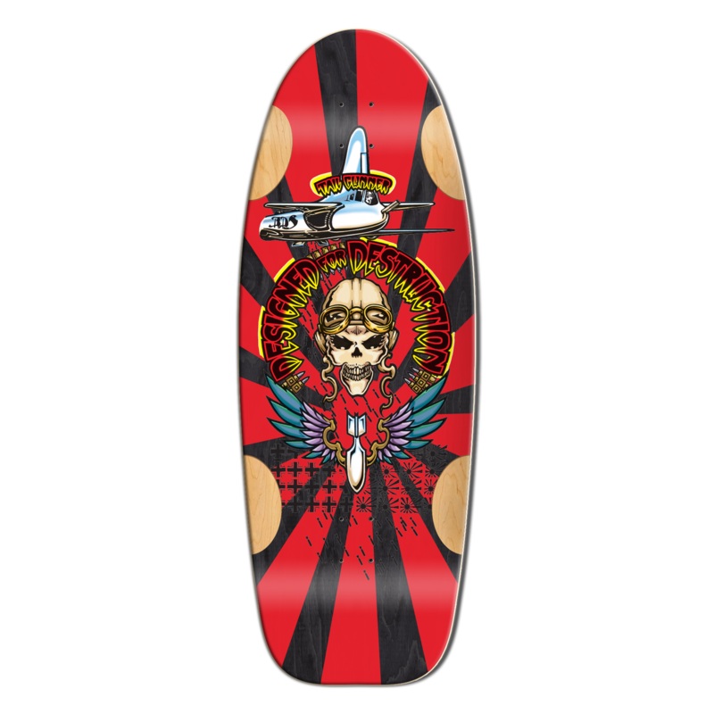 BullDog Designs "Tail Gunner" 11.875" Skateboard Deck