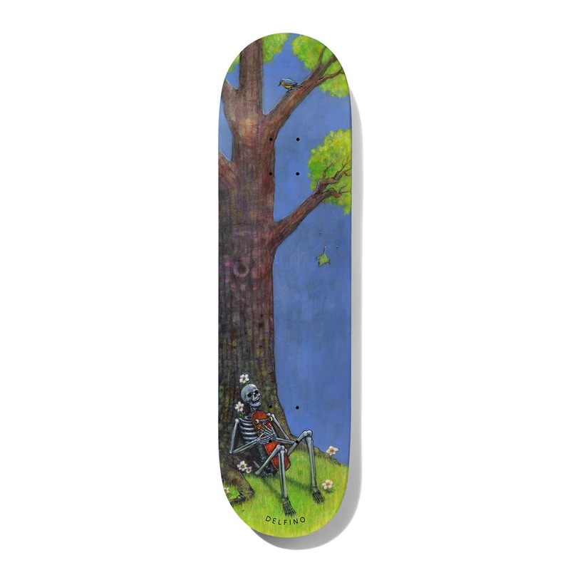 DEATHWISH DELFINO "CLEARING AT THE END OF THE PATH" 8.25" SKATEBOARD DECK