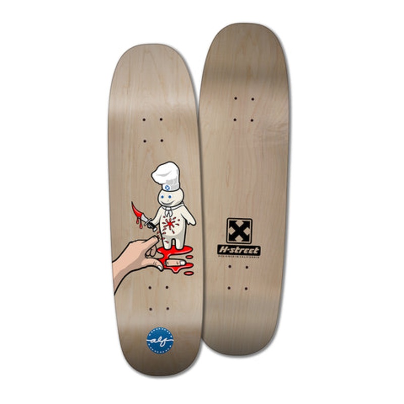 H-STREET ALPHONZO RAWLS "WICKED DOUGH BOY" 8.9" SKATEBOARD DECK