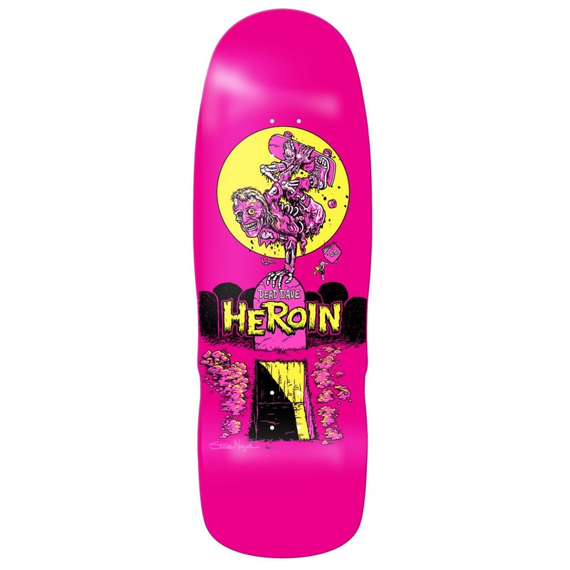 HEROIN DEAD DAVE "ZOMBIE" 10.4" SKATEBOARD DECK