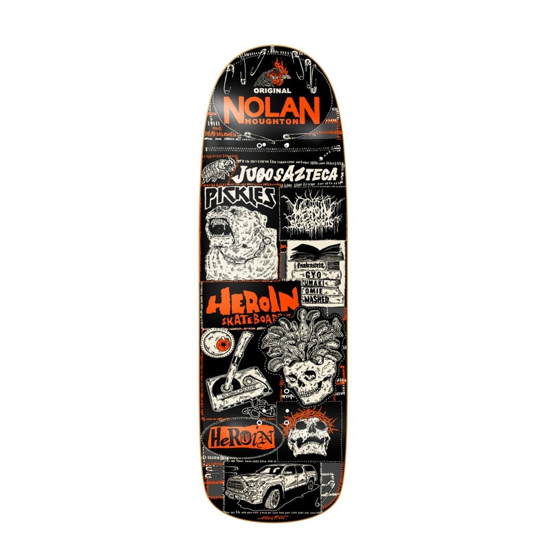 HEROIN NOLAN "NOLAN'S ORIGINAL" 9.6" SKATEBOARD DECK