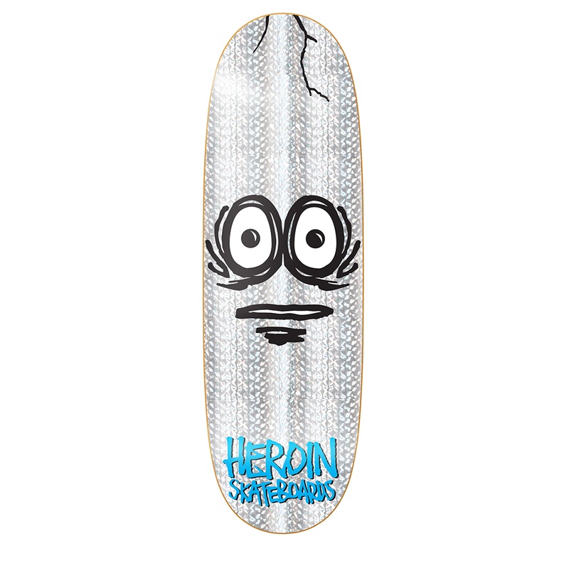 HEROIN "VERY BIG HOLO EGG" 10" SKATEBOARD DECK