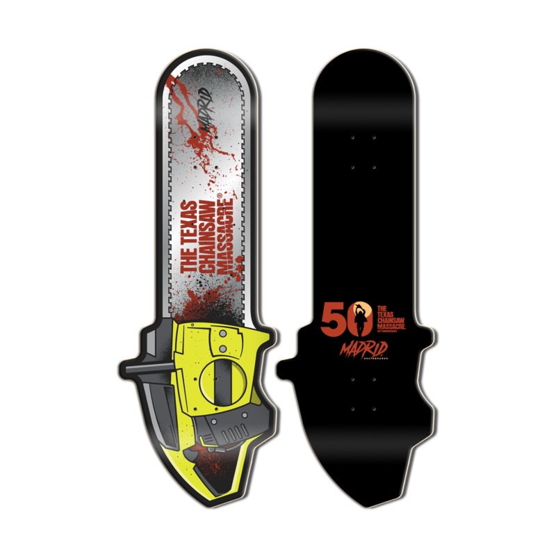 MADRID x TEXAS CHAINSAW MASSACRE CHAINSAW SHAPE SKATEBOARD DECK