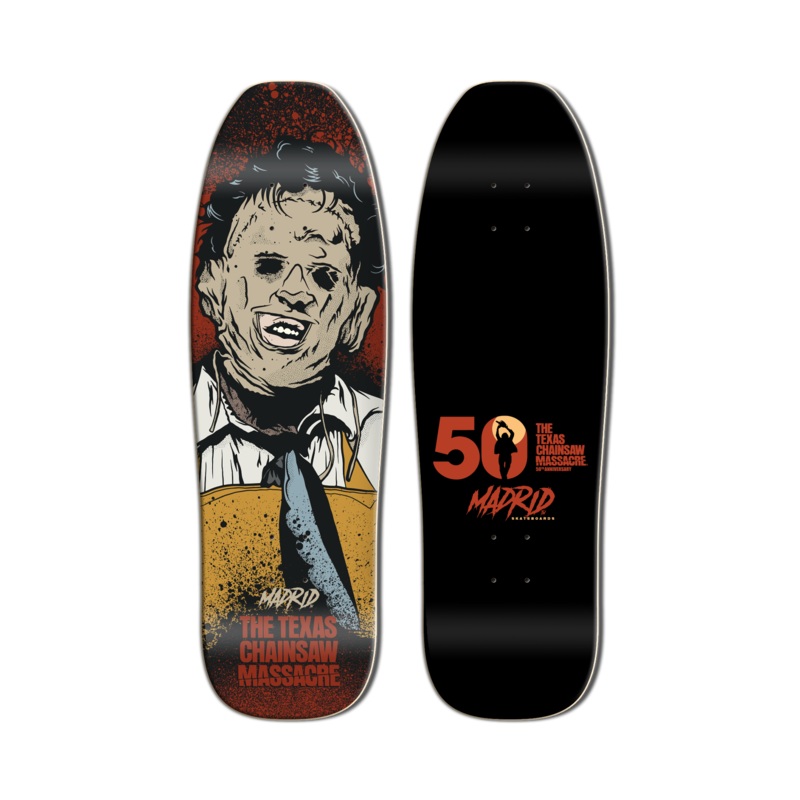 MADRID x TEXAS CHAINSAW MASSACRE HEADCHEESE POOL SUN SHAPE 9.5" SKATEBOARD DECK