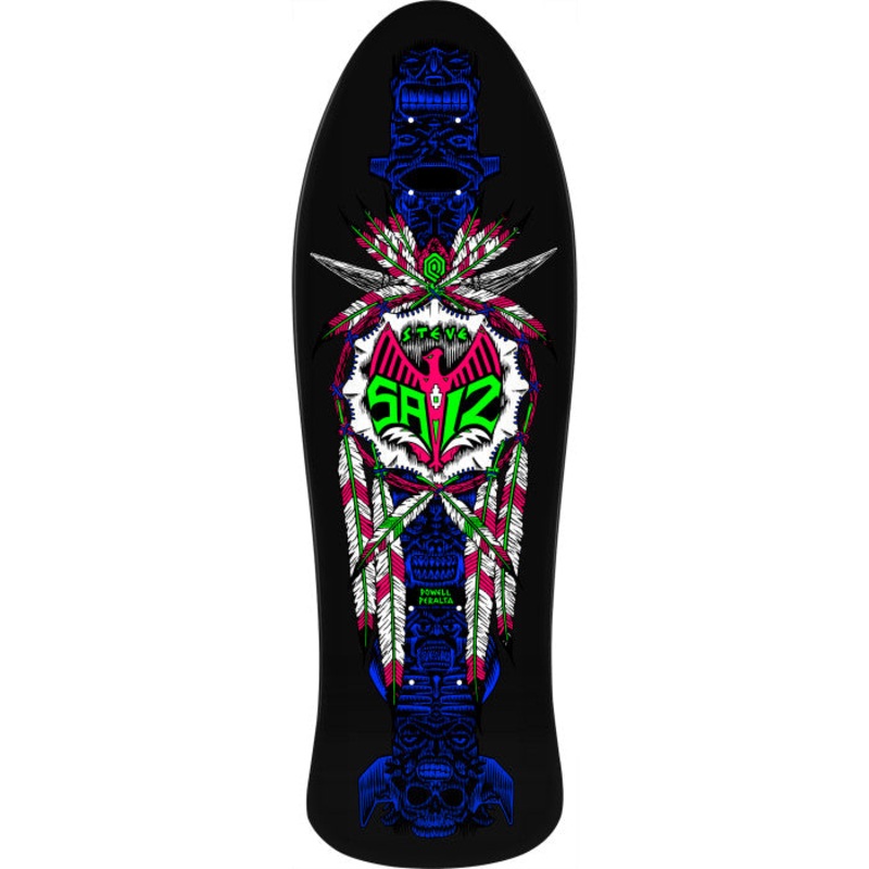 Powell Peralta Steve Saiz Totem Blacklight 10" Skateboard Deck