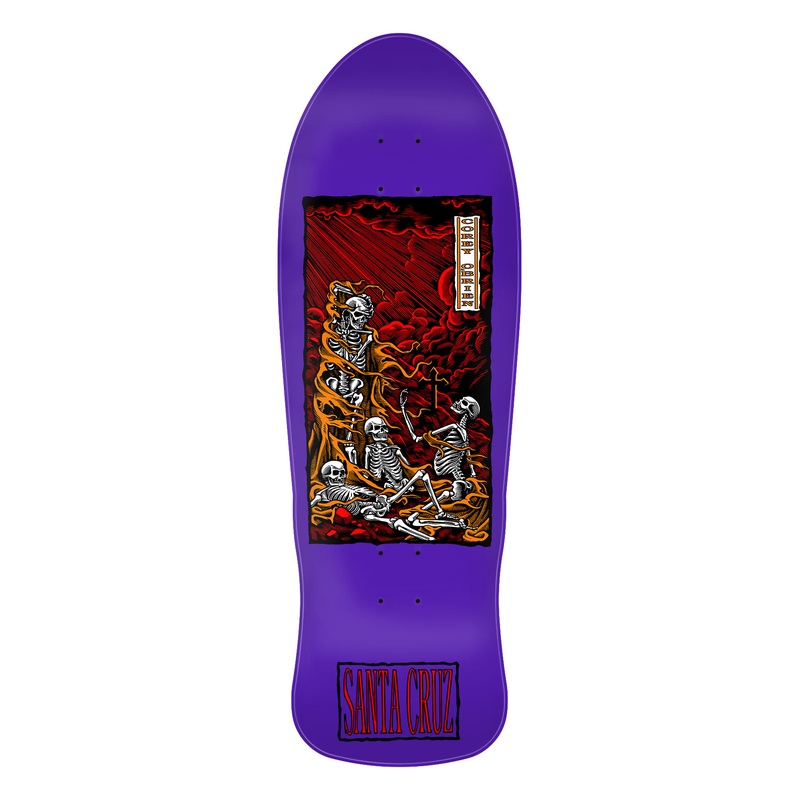 SANTA CRUZ COREY O'BRIEN PURGATORY PURPLE 9.85" SKATEBOARD DECK