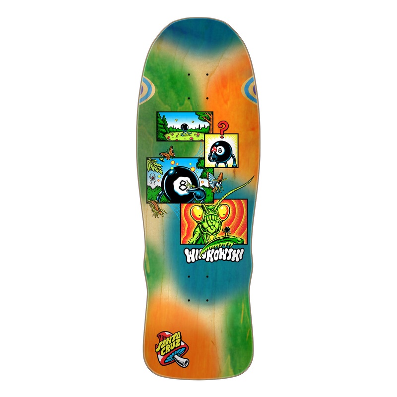 SANTA CRUZ ERICK WINKOWSKI 8BALLR COMIC SHAPED 10.35" SKATEBOARD DECK