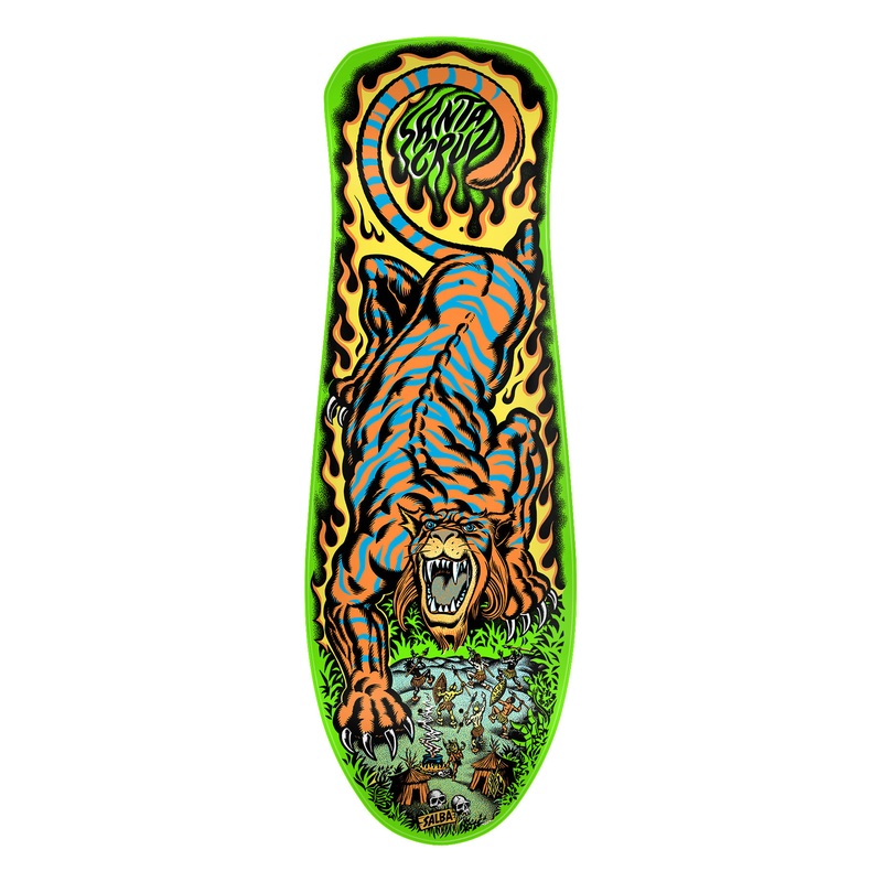 Santa Cruz Salba Tiger Lime Dip 10.3" Skateboard Deck