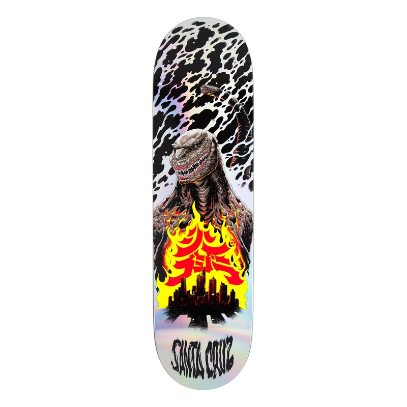 Santa Cruz x Godzilla Shin Knox Firepit 8.5" Skateboard Deck