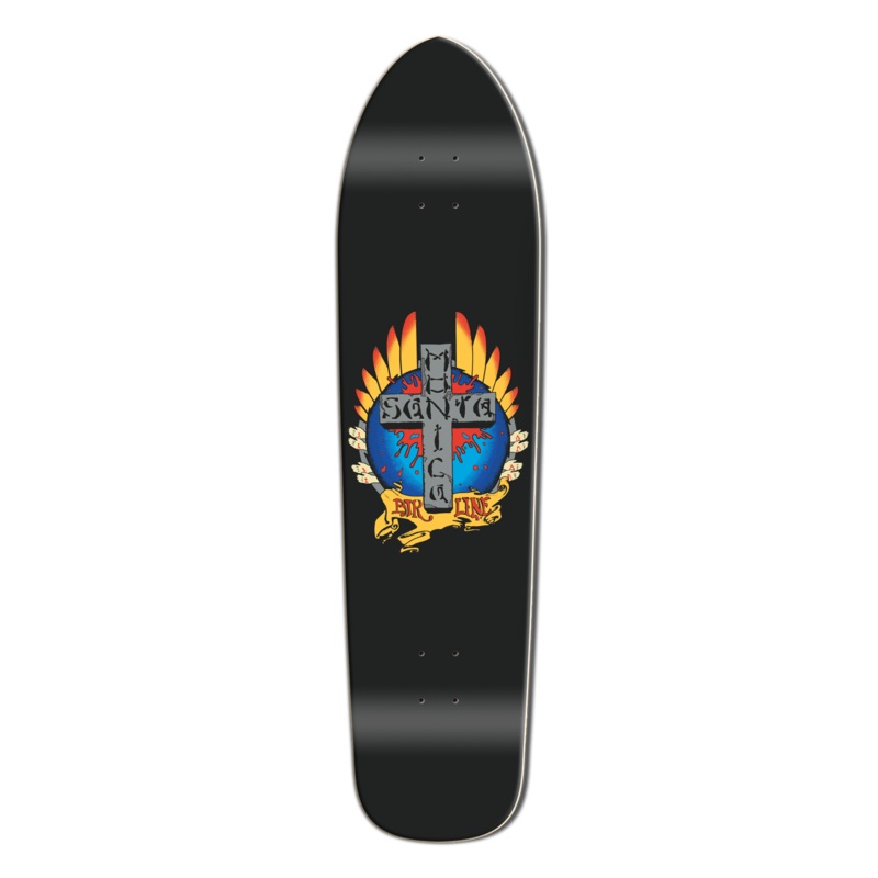 SMA STIGMATA 9.125" BLACK LONGBOARD DECK