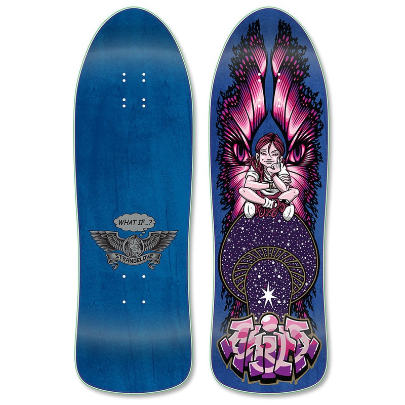 StrangeLove Anita Blue Stain 9.6" Skateboard Deck