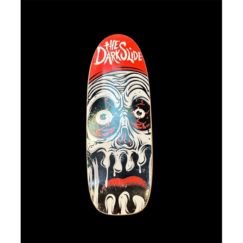 The Dark Slide "Ghoul Skull" Cruiser Shape Skateboard Deck