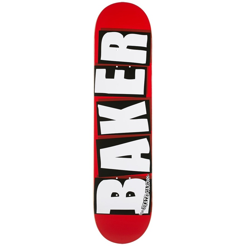 BAKER TEAM BRAND LOGO WHITE 8.25" SKATEBOARD DECK