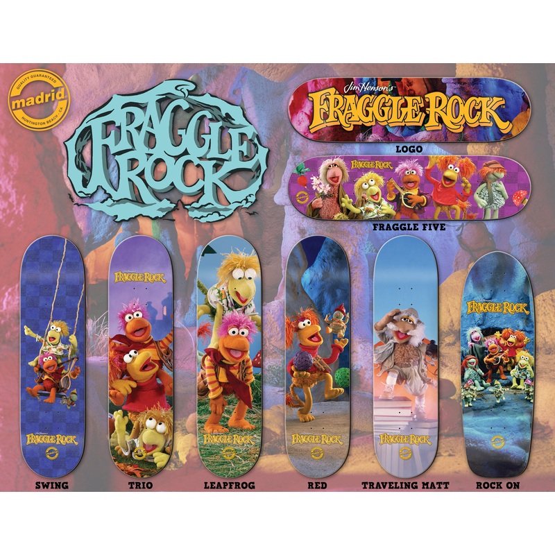 Madrid x Fraggle Rock Skateboard Deck Set (8 boards included)