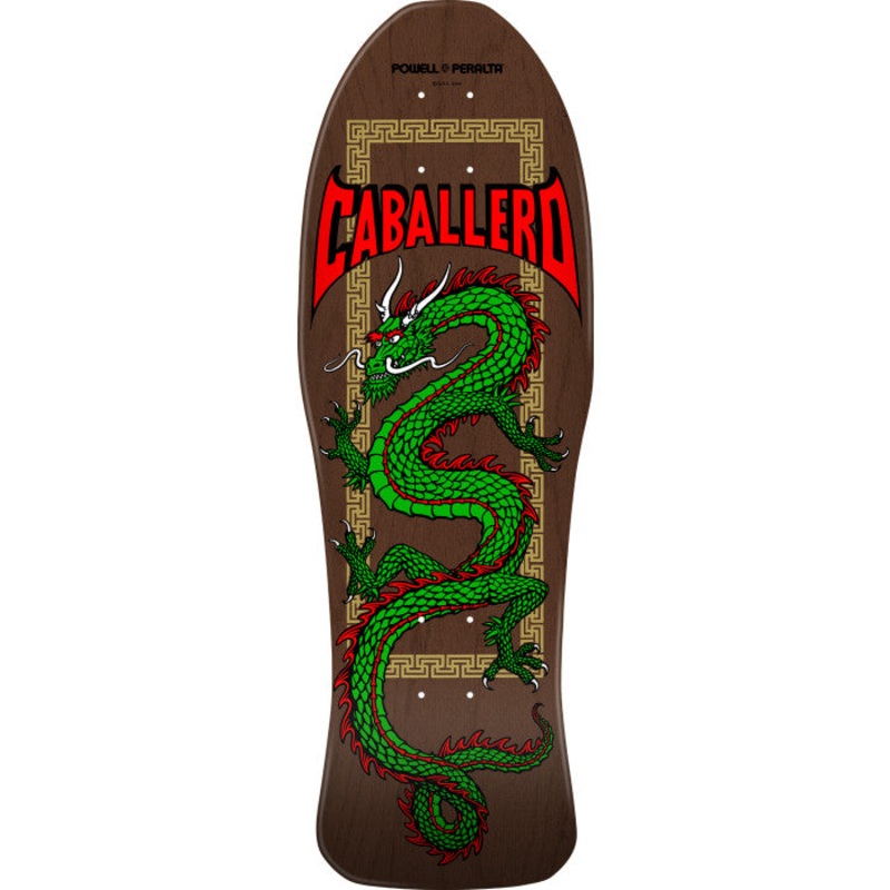 Powell Peralta Caballero Chinese Dragon Brown Stain 10" Skateboard Deck
