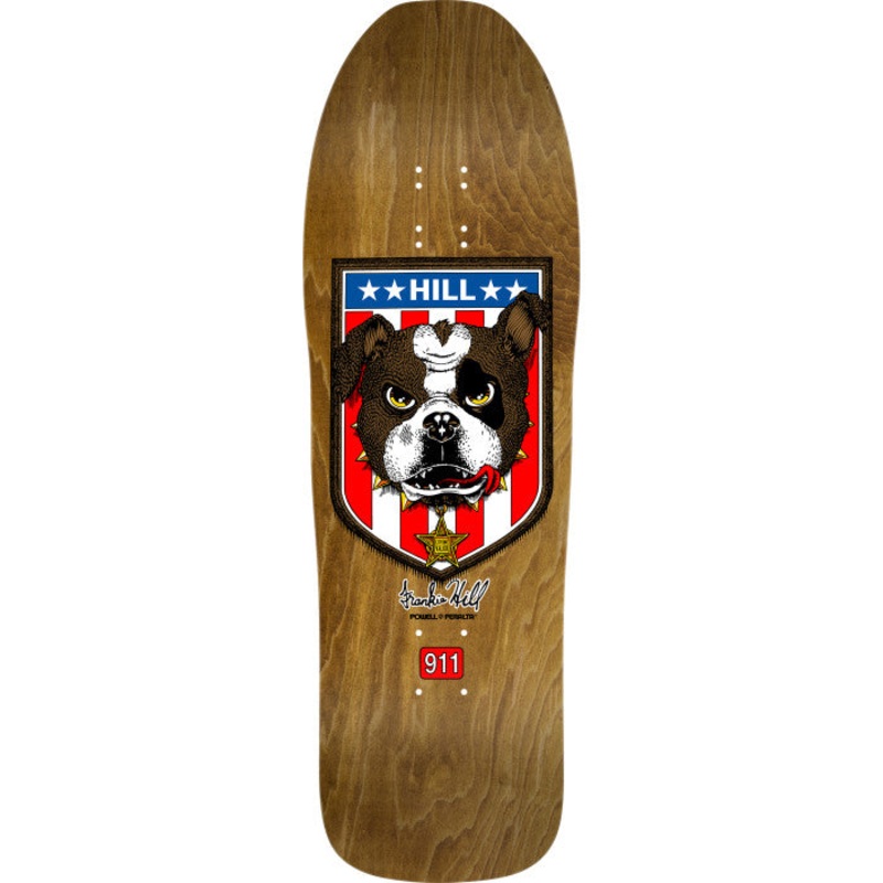 Powell Peralta Frankie Hill Bulldog Brown Stain Skateboard Deck