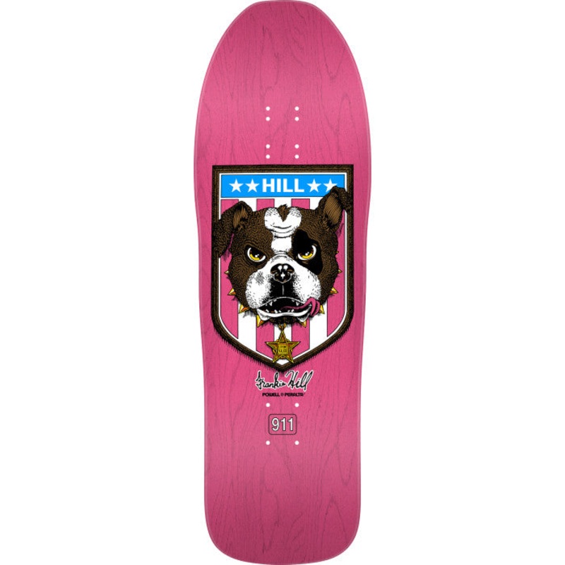 Powell Peralta Frankie Hill Bulldog Pink Stain Skateboard Deck