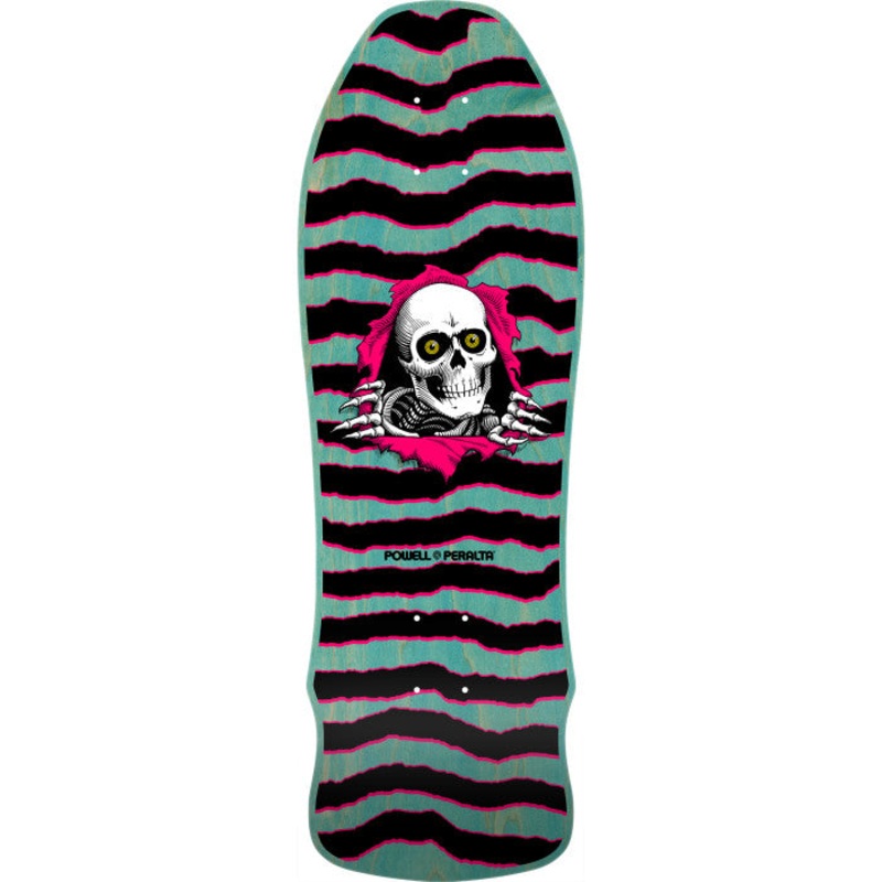 Powell Peralta Ripper GeeGah Teal Stain 9.75" Skateboard Deck