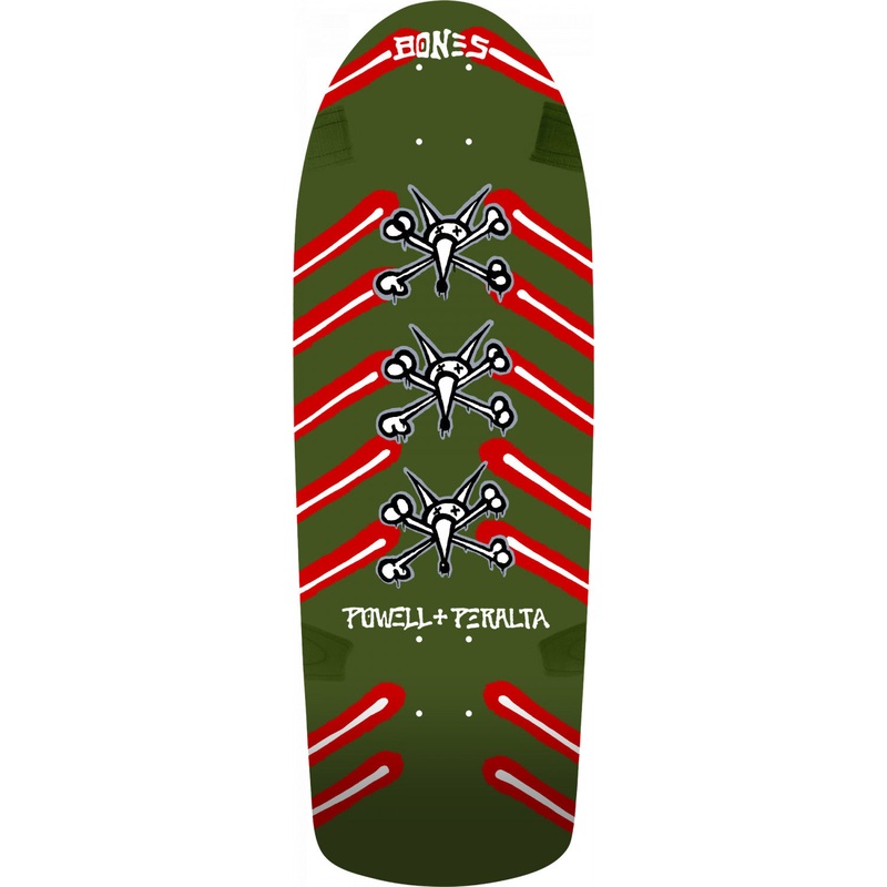 Powell Peralta Vato Rat Bones Olive Green Skateboard Deck