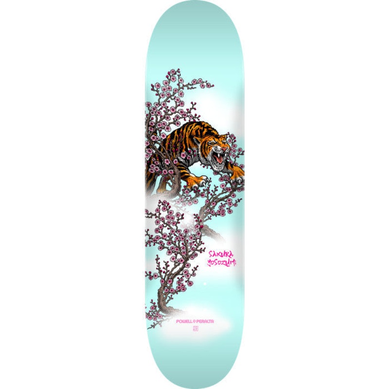 Powell Peralta Yosozumi Tiger Light Blue 8.5" Skateboard Deck