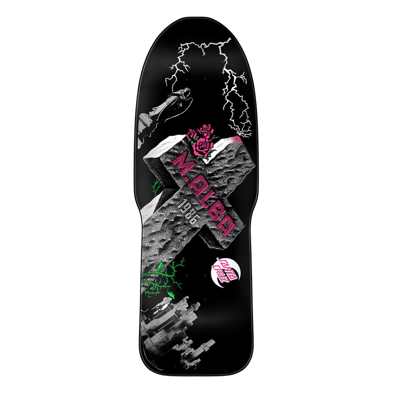 Santa Cruz Malba Tombstone 50th Anniversary Skateboard Deck