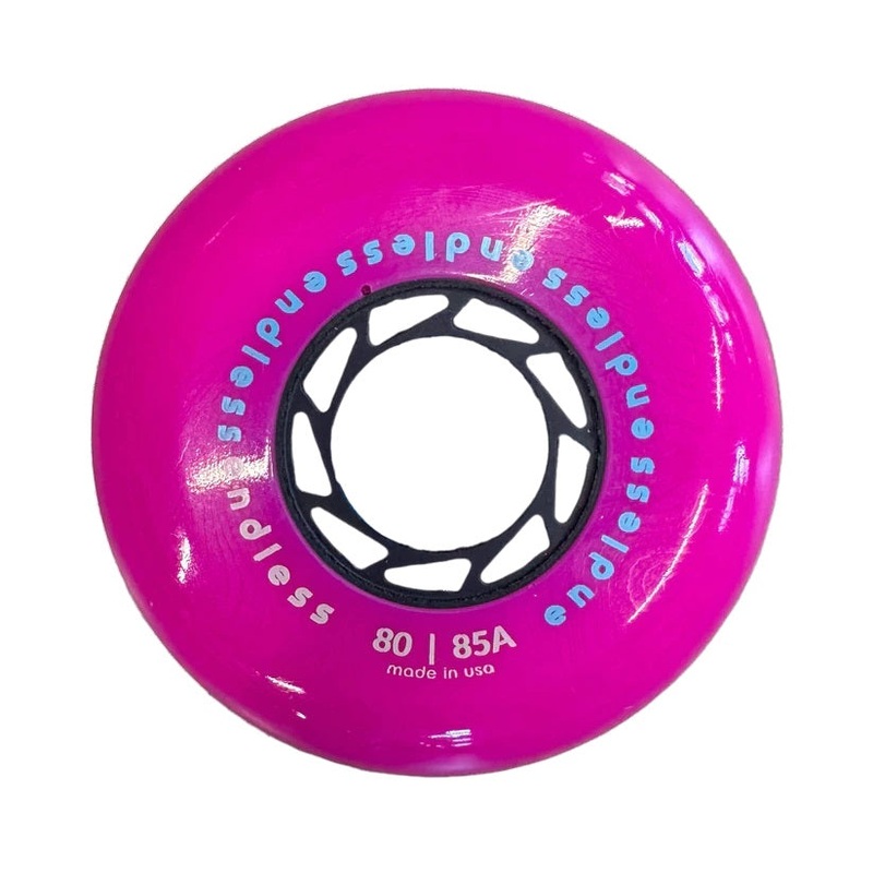 Endless Neon Pink 80mm Wheels - Set of 4