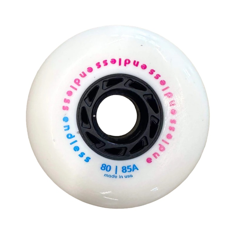 Endless White 80mm Wheels - Set of 4