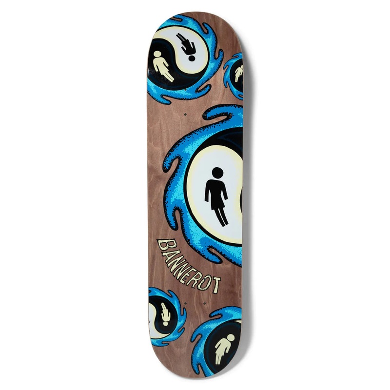 Girl Bannerot Yin-Yang Skateboard Deck - 8.25"