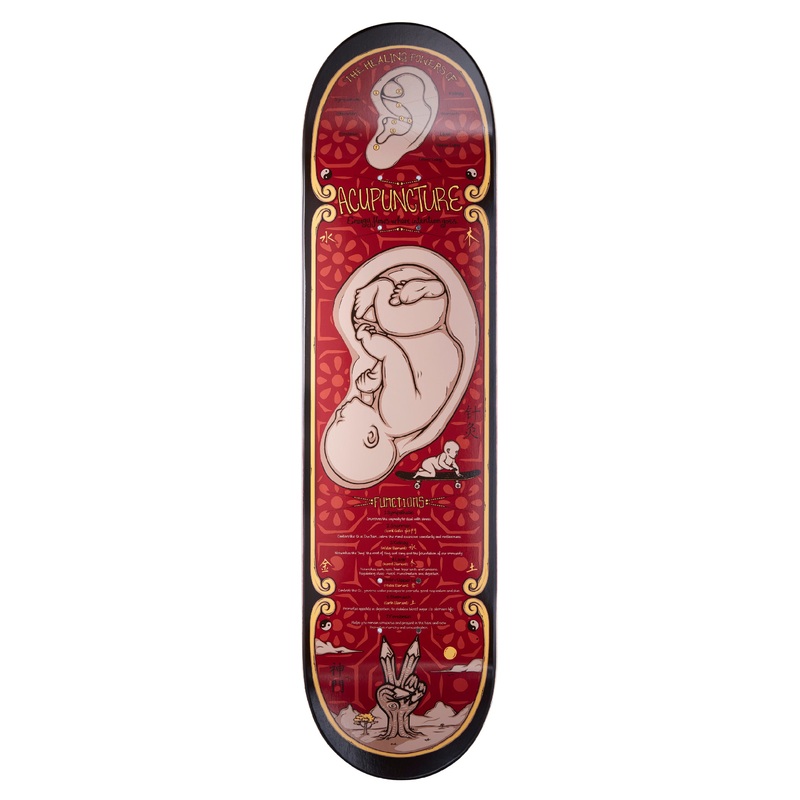 Drawing Boards Acupuncture Skateboard Deck - 8.25"