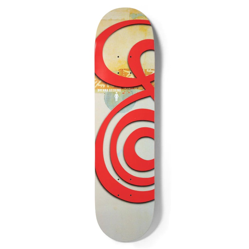 Girl Jenkins 30 Swirls Breana Geering Skateboard Deck - 8.0"