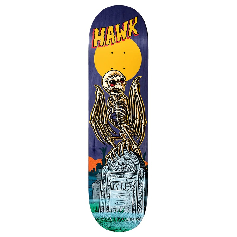 Birdhouse Hawk Graveyard Pro Skateboard Deck - 8.0"