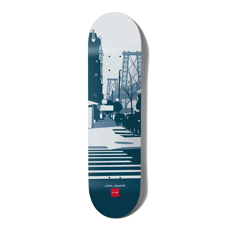 Chocolate Evan Hecox City Carl Aikens Skateboard Deck - 8.5"