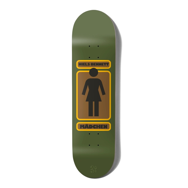 Girl 93 Til W46D3 Niels Bennett Skateboard Deck - 8.25"