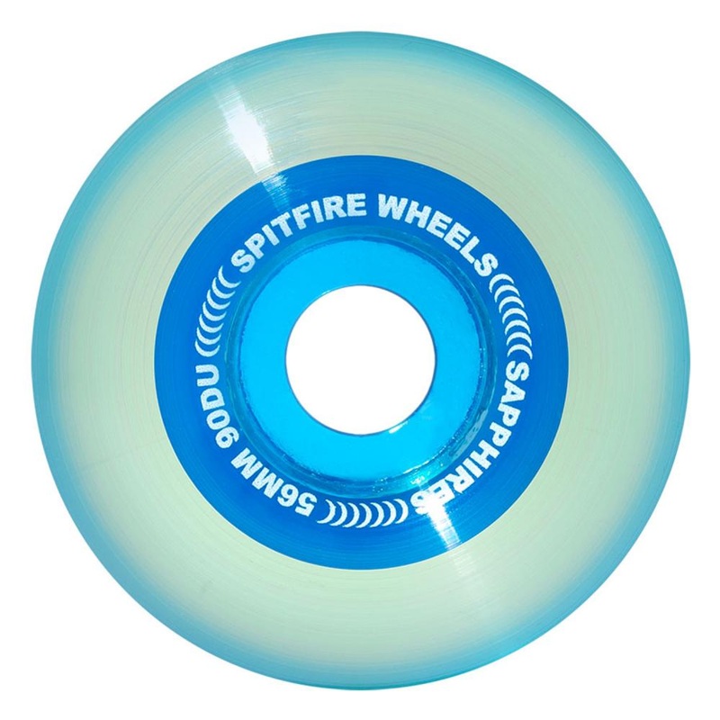 Spitfire Sapphires Blue Skateboard Wheels - 56mm 90D
