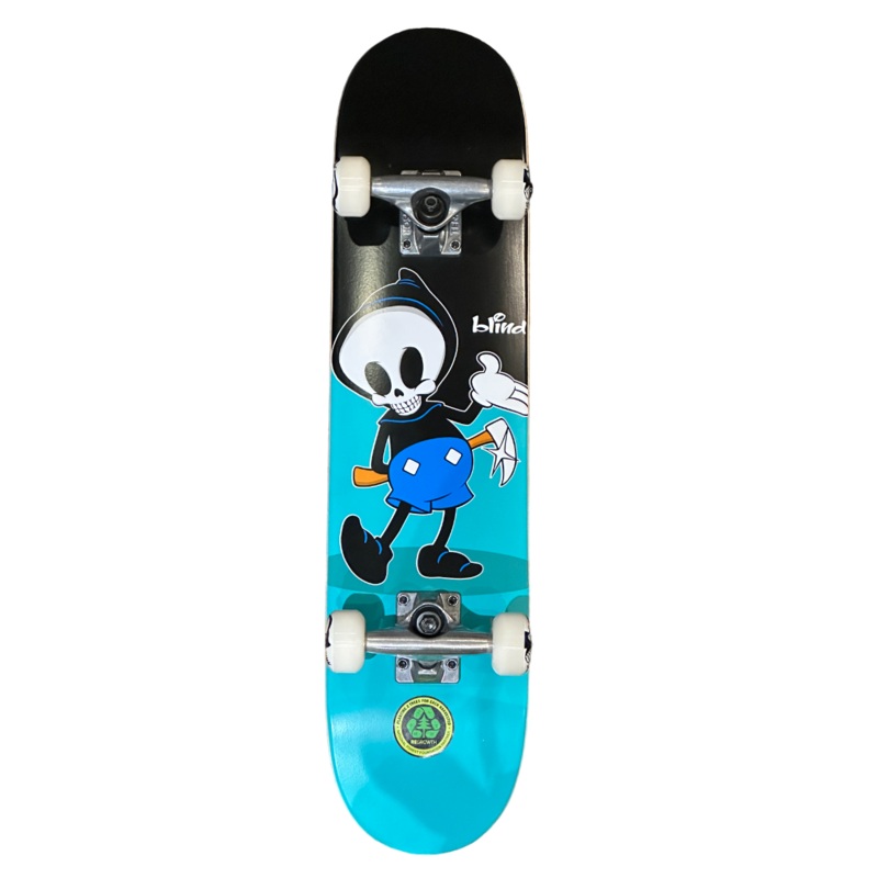 Blind Character V2 FP Soft Top Teal Complete Skateboard - 6.75"