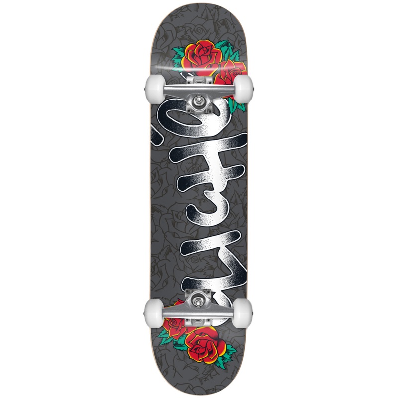 Cliche Traditional Youth FP Black Complete Skateboard - 7.0"